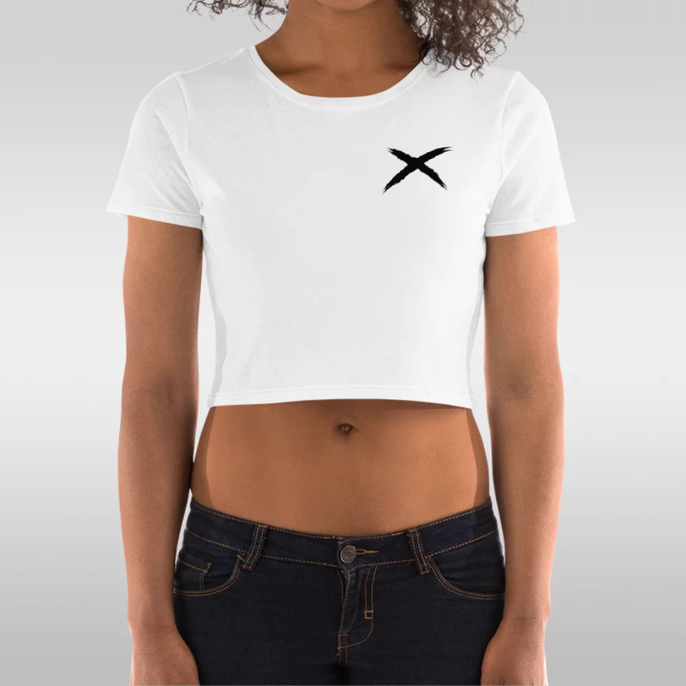 Crop top femme blanc 