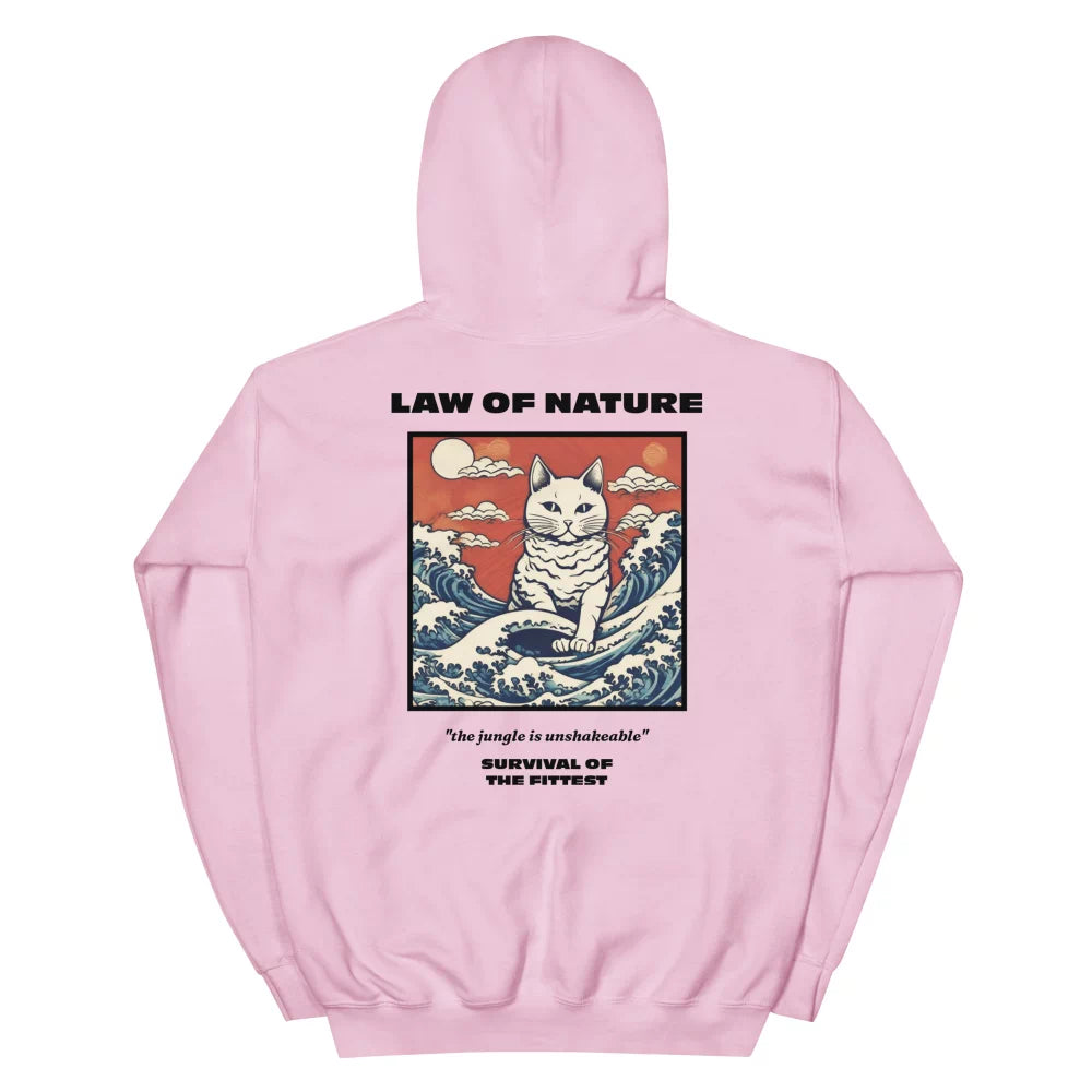 Hoodie Japonais en coton ‘Law of nature’