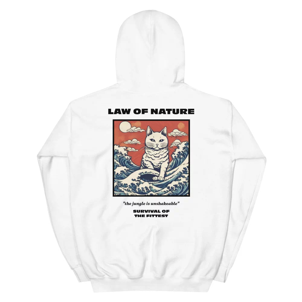 Hoodie Japonais en coton ‘Law of nature’