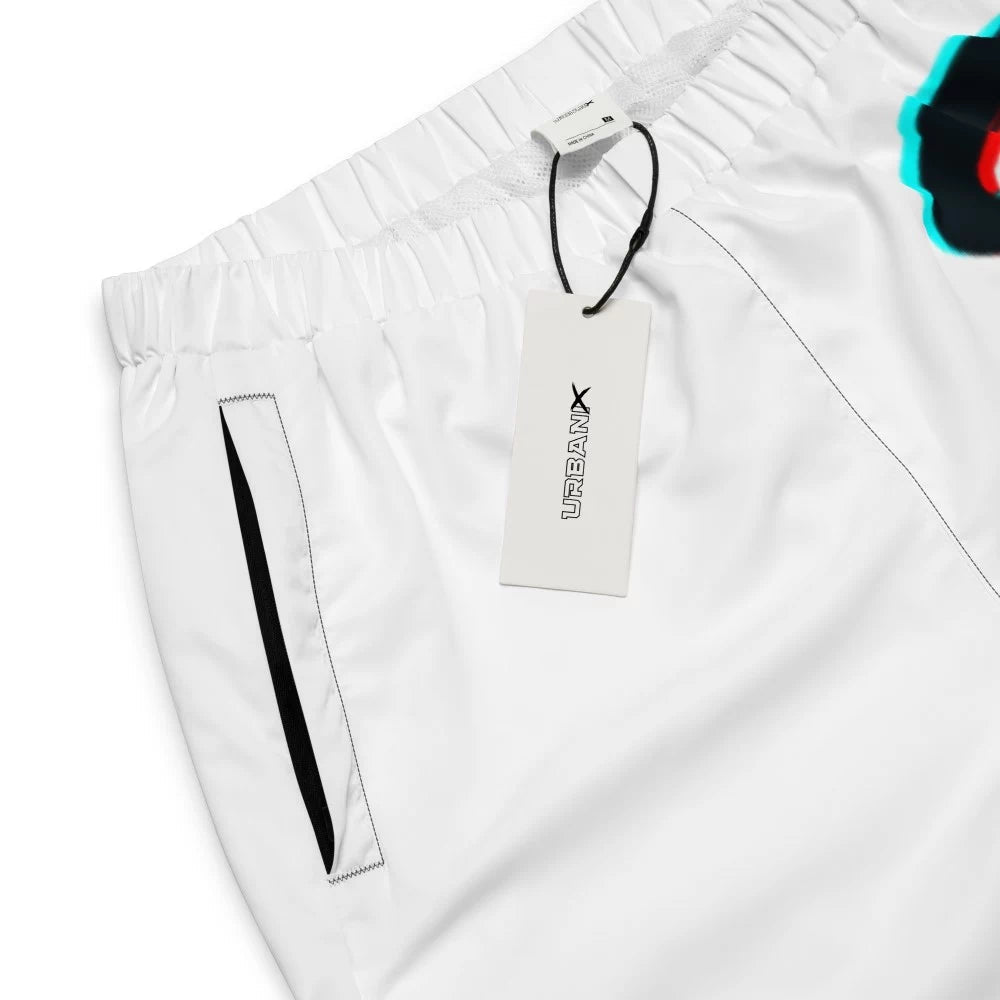 Pantalon de jogging droit en coton poches zippées ‘Focus’