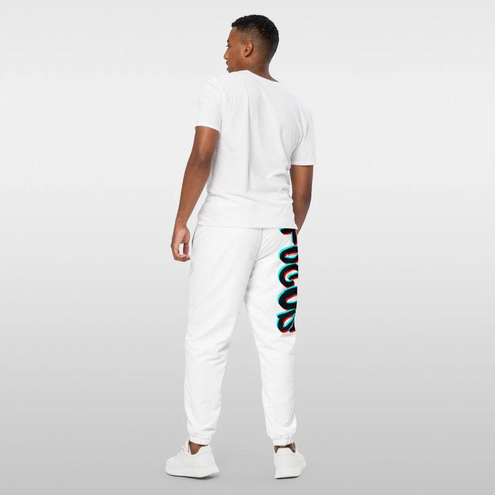 Pantalon de survêtement à coupe droite en polyester ‘Focus’