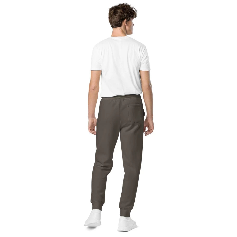 Pantalon de survêtement à coupe droite pigmenté ‘Positive’