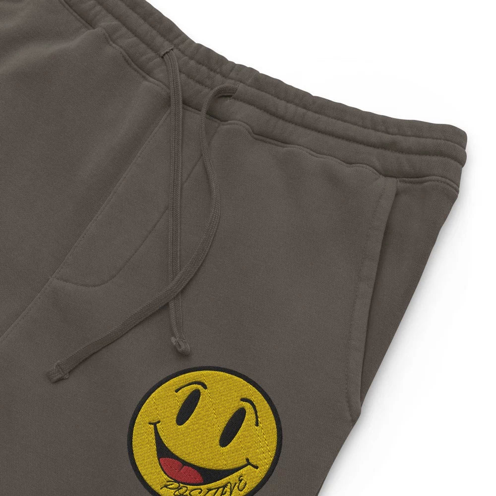 Pantalon de survêtement à coupe droite pigmenté ‘Positive’