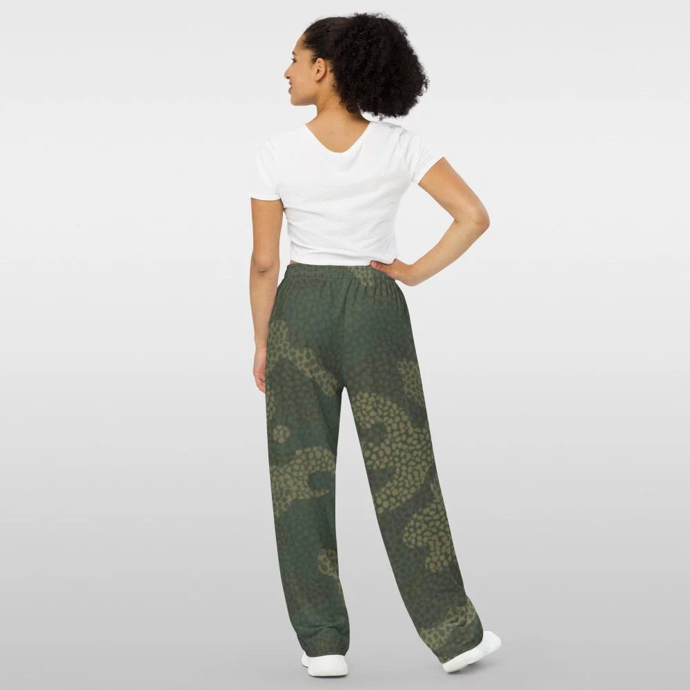 Pantalon vert camouflage en maille ‘Camo’