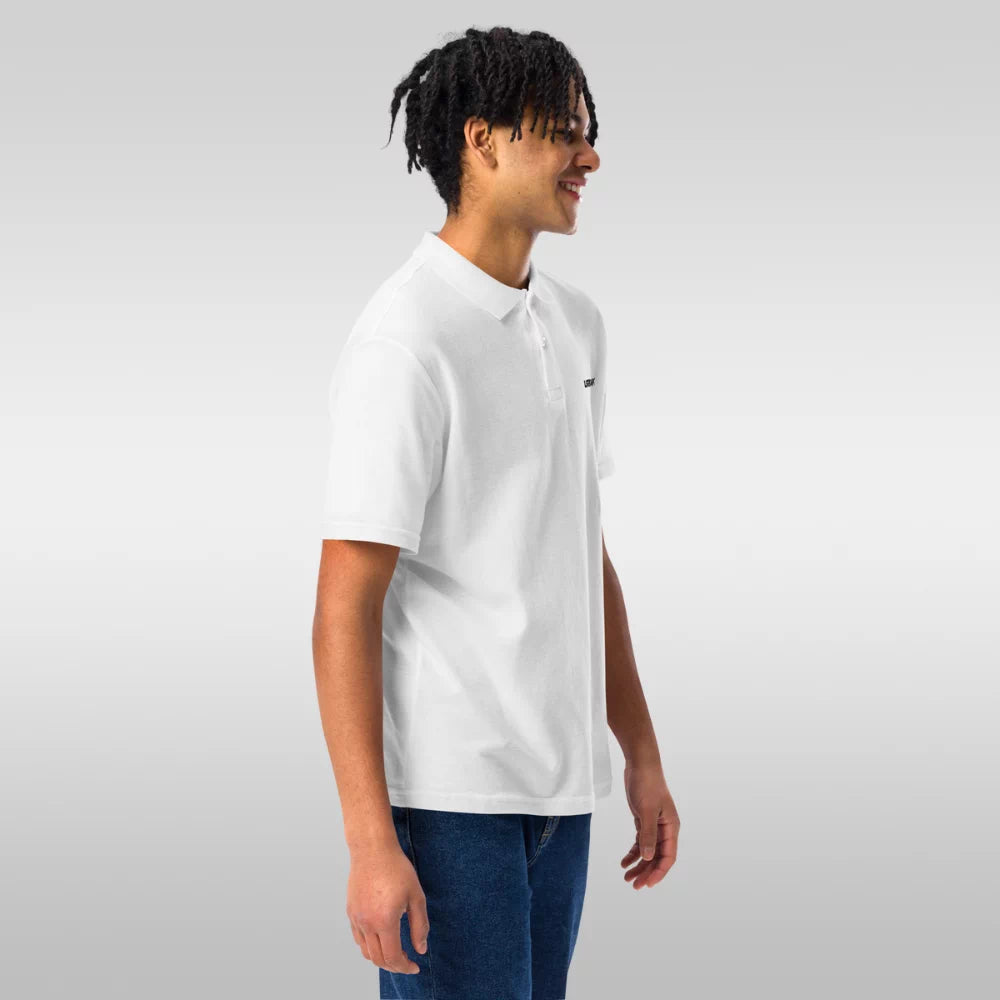 Polo blanc homme manche courte