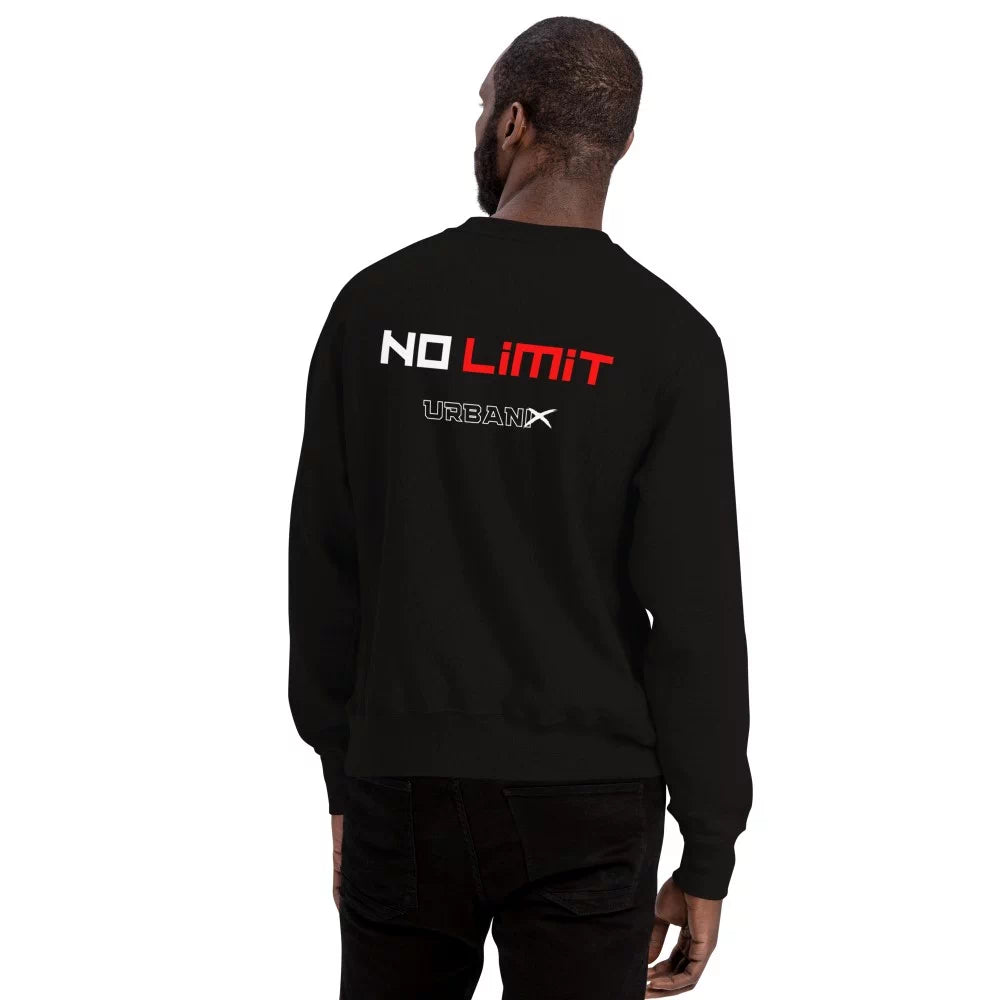 Sweatshirt noir champion en coton ‘No Limit’