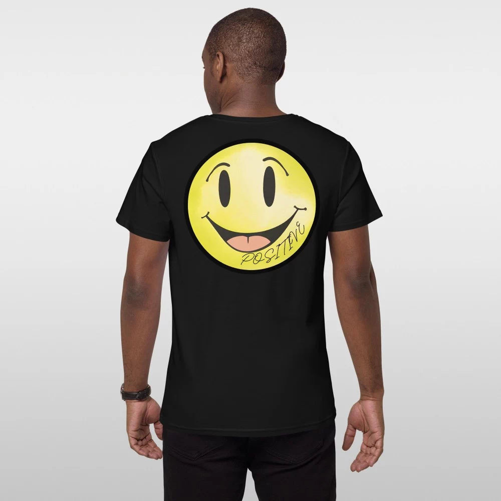T-shirt à coupe droite ras du cou ‘Positive’