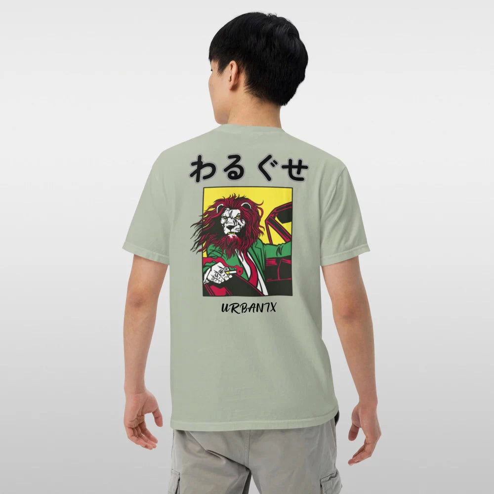 T-shirt dessin anime Japonais ‘Bad Lion’