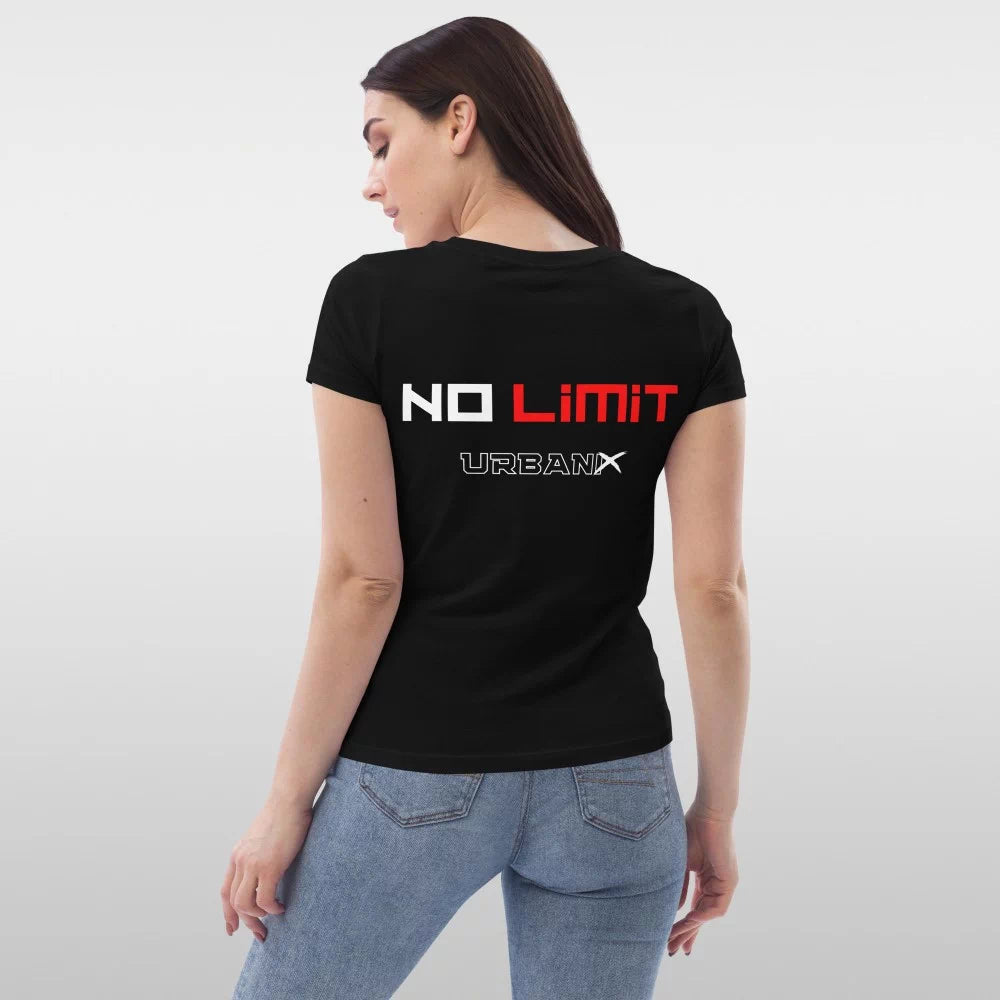 T-shirt en coton bio moulant made in France ‘No Limit’