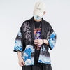 Veste kimono homme motif vague ‘Seigaiha’