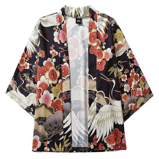 Chemise style kimono homme